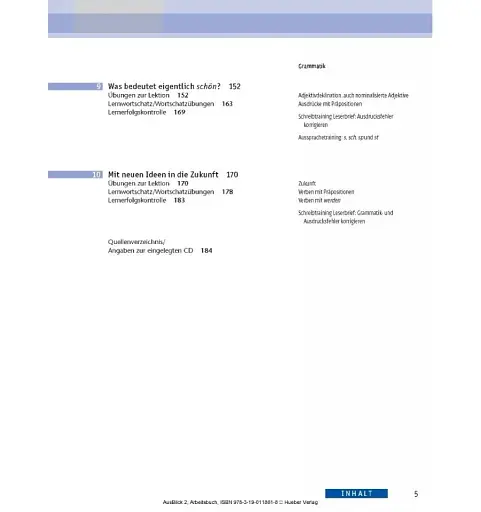 Ausblick: Arbeitsbuch 2 mit eingelegter Audio-CD - фото 5
