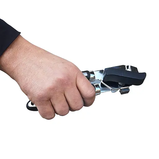 Консервный нож открывалка для консерв консервооткрыватель нержавеющая сталь пластик 21 см, Kitchen Master Черный 84397 - фото 4