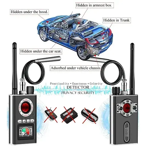 Детектор EVKVO K-88 жучков и скрытых камер с функцией поиска магнитов - фото 6