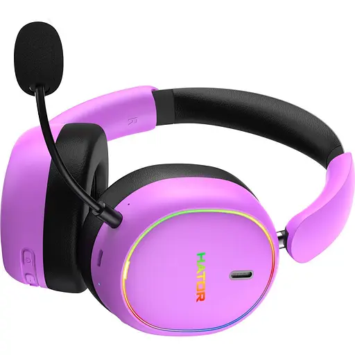 Наушники игровые Hator Phoenix 2 Wireless Cyber Violet (ESH42) [145533] - фото 4