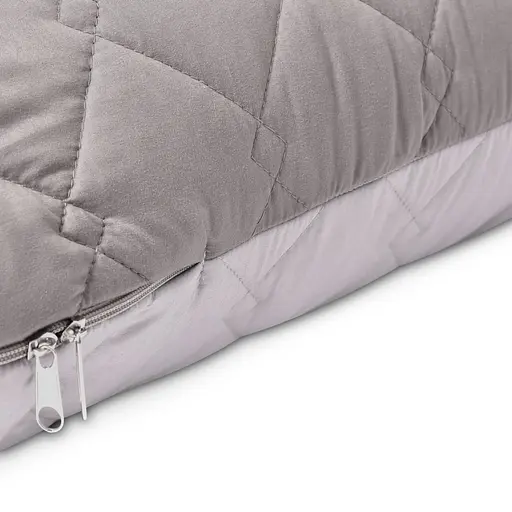 Наволочка на П-подушку İdeia с стежкой для беременных и отдыха 140х75х20 см (8000030029_ серая/св.серая)  - фото 5