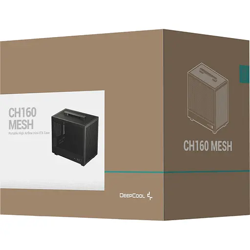 Корпус DeepCool CH160 Mesh Black (R-CH160-BKNMI0-G-1) [146739] - фото 12