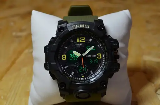 Чоловічий годинник Skmei Hamlet 1155 Зелений - фото 4