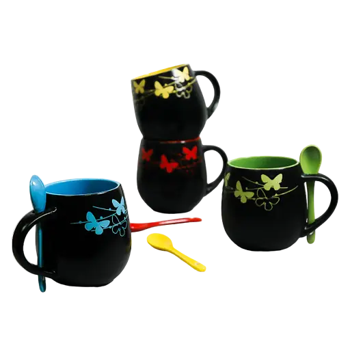 Чашка Vittora Барви ночі з ложкою 450 мл 1 шт. (134842) - фото 6