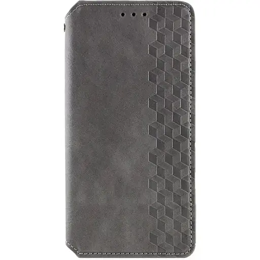 Чехол-книжка кожаный Getman Cubic (PU) для Samsung Galaxy A36 5G/A56 5G Серый - фото 1