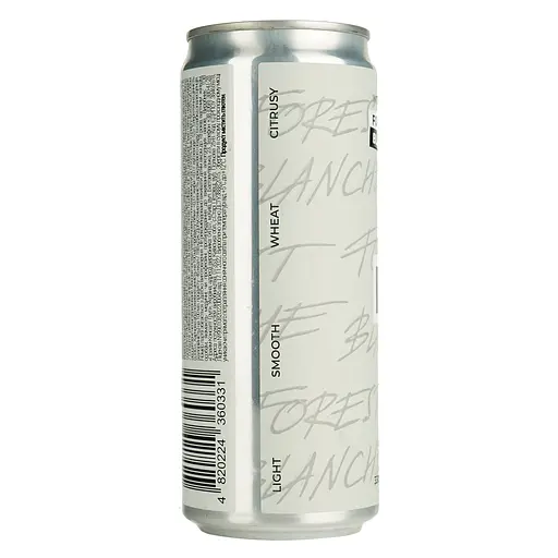 Пиво Underwood Brewery Forest Blanche, светлое, нефильтрованное, 4,6%, ж/б, 0,33 л (870723) - фото 4
