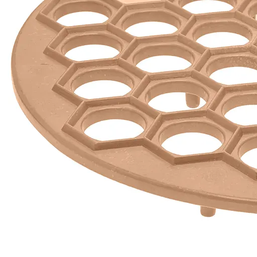 Пластикова пельменниця (форма для приготування пельменів) Ø26 см Жовтогарячий, Kitchette Помаранчевий 86637 - фото 4