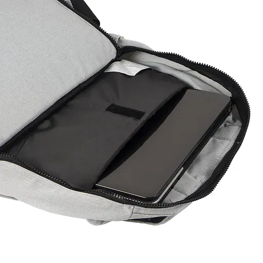 Рюкзак-антикрадій OOLOO Кенгуру mini 40x30x12 см, попелясто-сірий 602/700 - фото 4