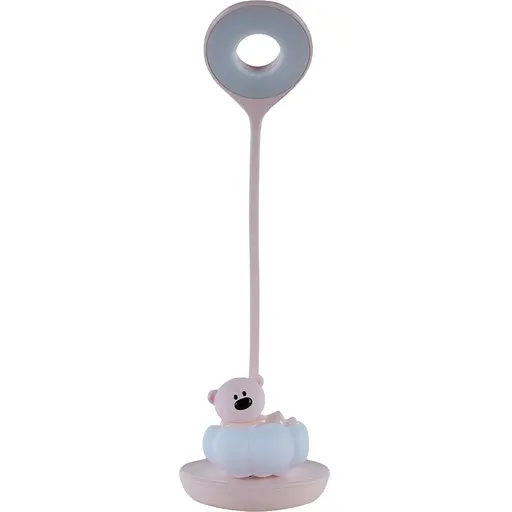 Настольная лампа Kite Cloudy Bear LED с аккумулятором розовая (K24-493-2-2) - фото 1
