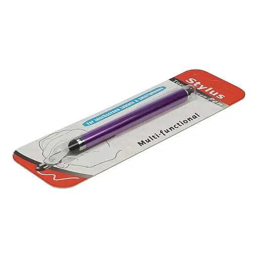 Стилус ємнісний, з отвором для кріплення, світло-фіолетовий. - фото 2