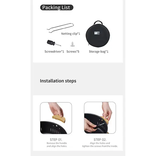 Печь настольная круглая с решеткой гриль и сковородкой Naturehike CNK2550CF010 36х32.6х12 см хромированное железо - фото 5