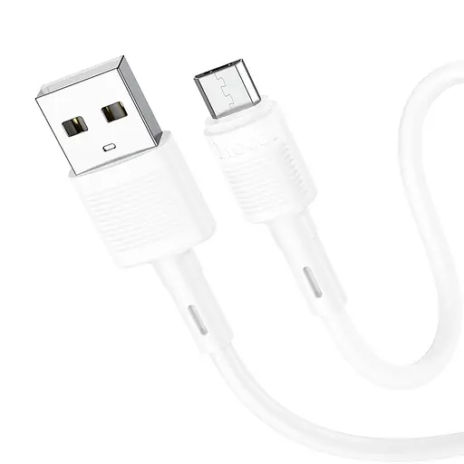 Дата кабель Hoco X83 Victory USB to MicroUSB (1m) White - фото 2