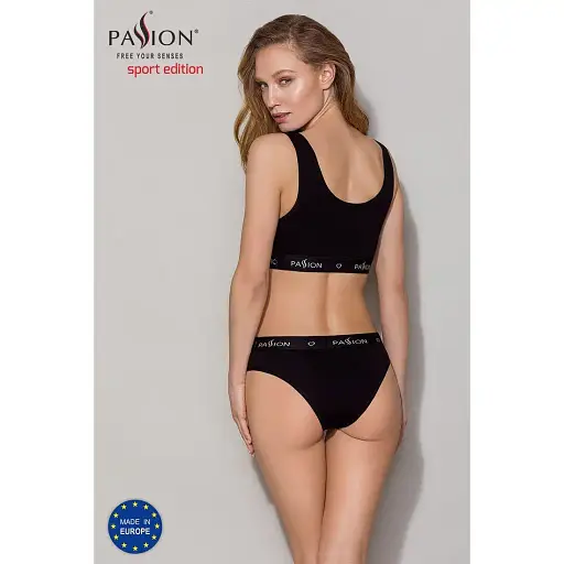 Спортивный топ с широкой резинкой Passion PS004 TOP black L - фото 7