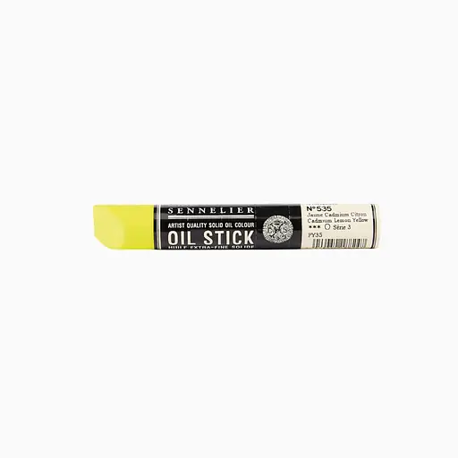 Фарба олійна у формі пастелі Sennelier Oil Stick, 38 мл, S3, Кадмій лимонно-жовтий (Cadmium lemon yellow)