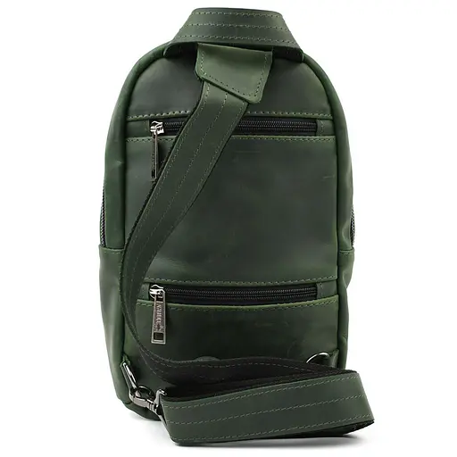 Рюкзак слинг кожаный с карманами TARWA 29х17х8 см sum0028226 - фото 5