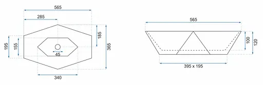 Умивальник Rea Vegas marble black mat накладний чорний REA-U0994, Чорний матовий - фото 6