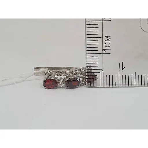 Срібні сережки Vegas з фіанітами. 20132Р - фото 4