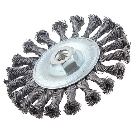 Щітка дископодібна Alloid Building Tools WB-60125 з крученого дроту 125 мм (WB-60125) - фото 2