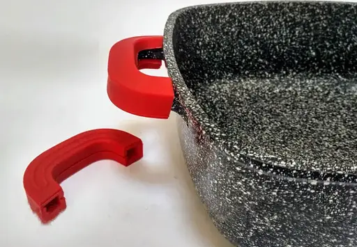 Кастрюля Bohmann BH-2427 MRB с антипригарным покрытием, двойным дном из литого алюминия с крышкой - фото 4