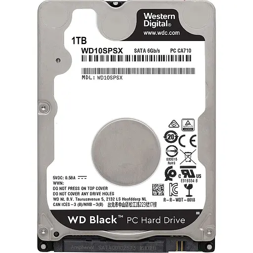 Жесткий диск 2.5" Western Digital Black 1 TB 64 MB (Western Digital10SPSX) [141146] - фото 2