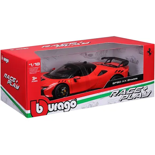 Автомодель Bburago R&P Ferrari SF90 XX Stradale 1:18 (18-16020) - фото 6