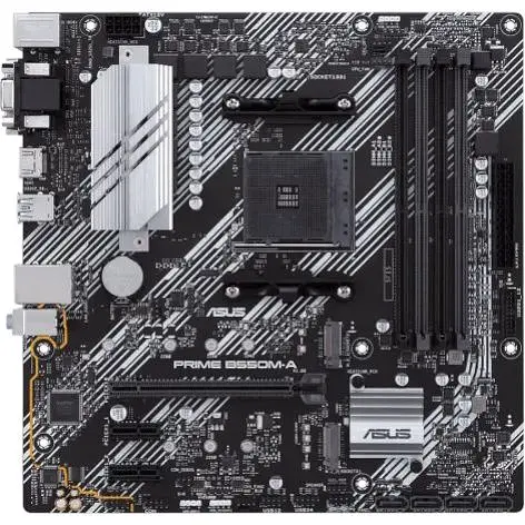 Материнская плата Asus Prime AM4 (B550) B550M-A/CSM, B550, 4xDDR4, Int.Video (CPU), 4xSATA3, 2xM.2, 1xPCI-E 16x 4.0, 2xPCI-E 1x 3.0,TL 8xUSB3.2/4xUSB2.0, VGA/DVI-D/HDMI, MicroATX