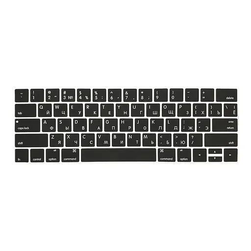Накладка на клавіатуру DK для Apple MacBook Pro 13" 2016 - 2019 USA силікон чорний (06789)