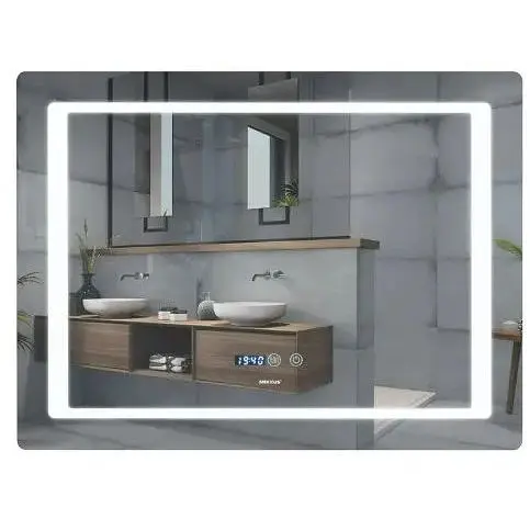 Дзеркало Mixxus Style MR03-70x50 (годинник, LED-підсвічування, антизапотівання) (MI6006) - фото 1