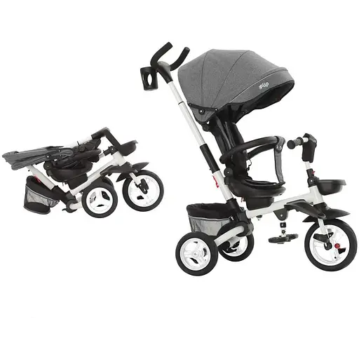 Велосипед трехколесный Tilly FLIP T-390/1 Серый/1/ - фото 1