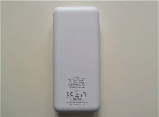 Універсальна мобільна батарея Powerbank Reinston EPB028 20000mAh (port USB-C) Білий - фото 6