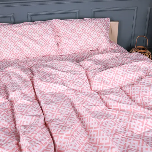 Пододеяльник MirSon бязь Abstract Pink 160х220 см (2200013166603) - фото 4