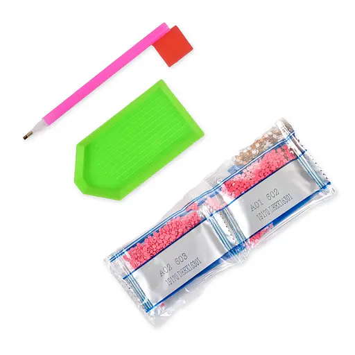 Алмазная мозаика Strateg ПРЕМИУМ Вазон счастья размером 30х30 см не полная выкладка (DEEX16301) - фото 3