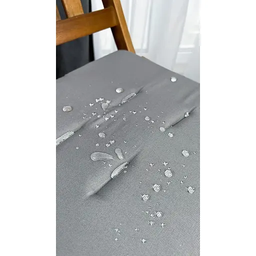 Водоотталкивающая подушка на стул Темно-серый однотон (2 шт.) - фото 6