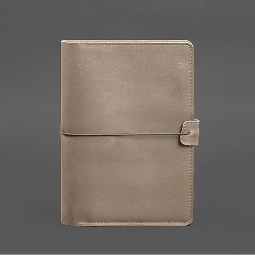 Шкіряний блокнот А5 (софт-бук) 9.4 світло-бежевий - фото 10