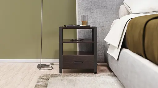 Тумба універсальна Ferrum-decor Вів'єн 1/1 50x41x40 чорний ДСП Венге 16мм (FRD-106189) - фото 6