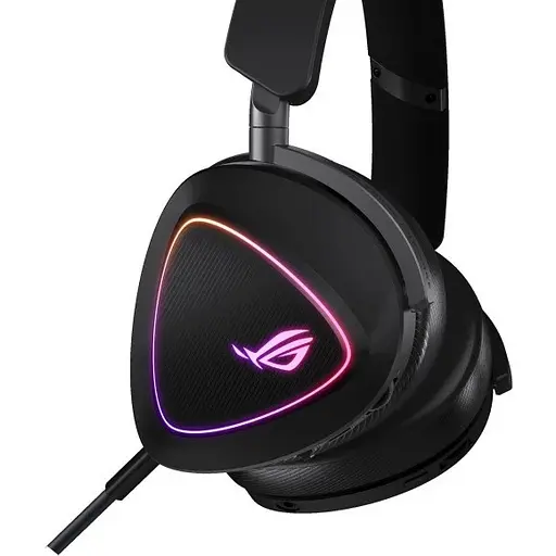 Навушники Asus гарнітура ігрова повнорозмірні Rog Delta II (A701) чорні - фото 3