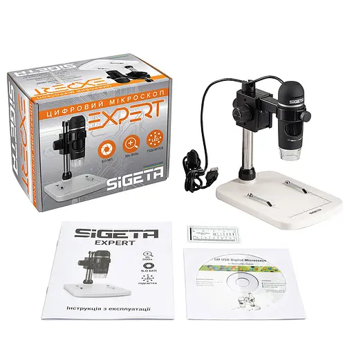 Цифровой микроскоп SIGETA Expert 10x-300x 5.0 MP (65504) - фото 5