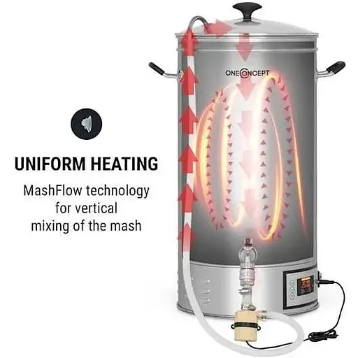 Пивоварня OneConcept hops God mash kettle 30 л (10033078) - фото 3