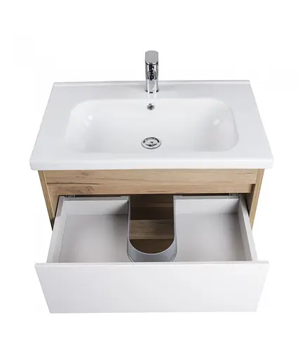 Тумба Мойдодир Oslo 70 Wood з умивальником ID-70 дуб крафт/Білий - фото 7