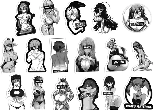 Стікерпак Дівчата Набір наклейок GeekLand Girl 100 штук - фото 3