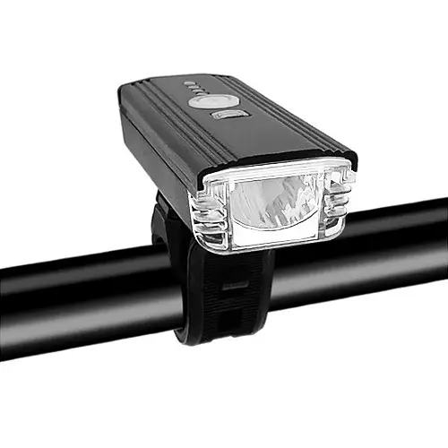 Велосипедный фонарь и велозвонок HJ-062 датчик света + выносная кнопка + microUSB + 4 режима / 3 режима