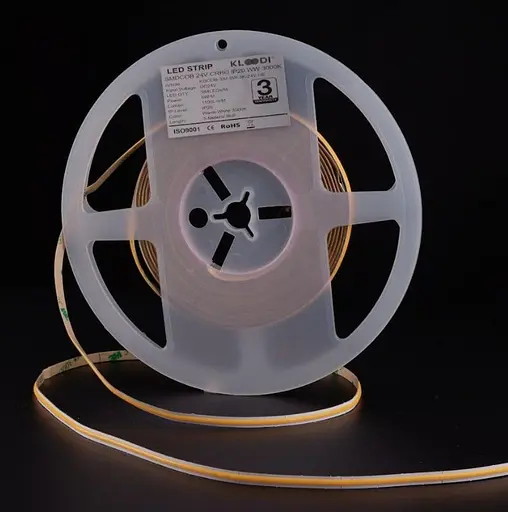 LED Стрічка 6W 384LED 3000K 600LM IP20 24V KLOODI KDCOB-384-6W-3К-24V - фото 1