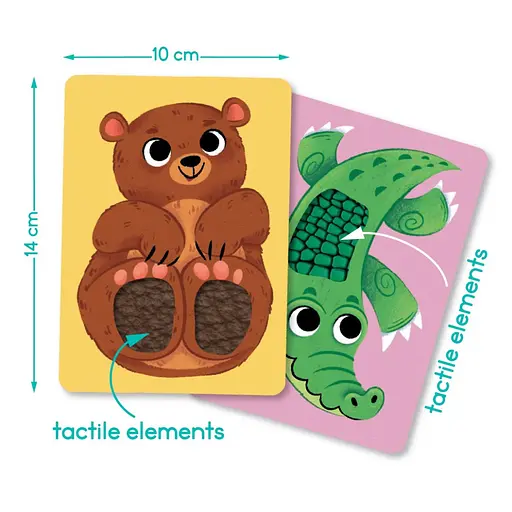 Набір карток з тактильними елементами "Малюки тварин" DoDo Toys 301230 - фото 6