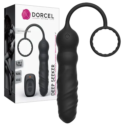 Анальный вибратор Dorcel Deep Seeker 25.8 см черный - фото 3