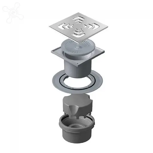 Трап для душа Pestan Confluo Vertical Square 15x15 см 30412 - фото 2