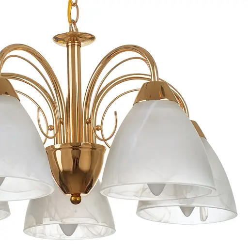 Люстра підвісна Brille класична E27 60W G (LK-164S/5) - фото 3