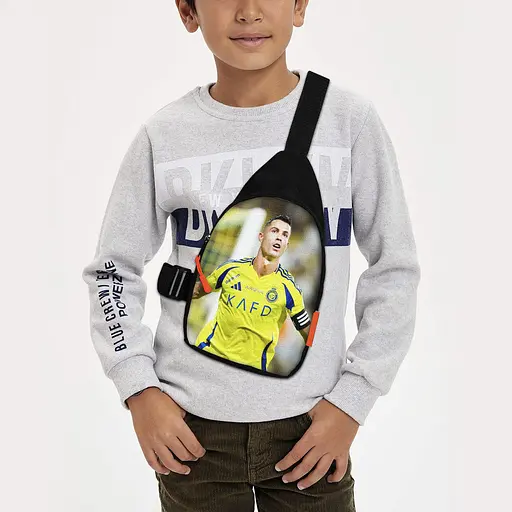 Сумка через плече дитяча Кріштіану Роналду 29х17 см сумка слінг для хлопчика (02065)