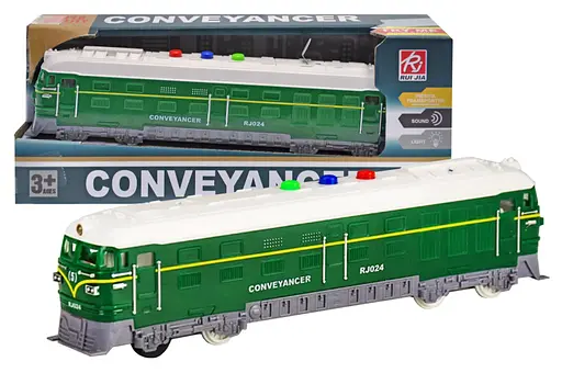 Поезд инерционный, с музыкальными и световыми эффектами RJ024