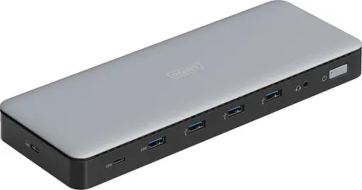 Digitus Док-станция USB-C > 3xHDMI/2xDP/4xUSB-A/USB-C/RJ45/DC/Audio - фото 1