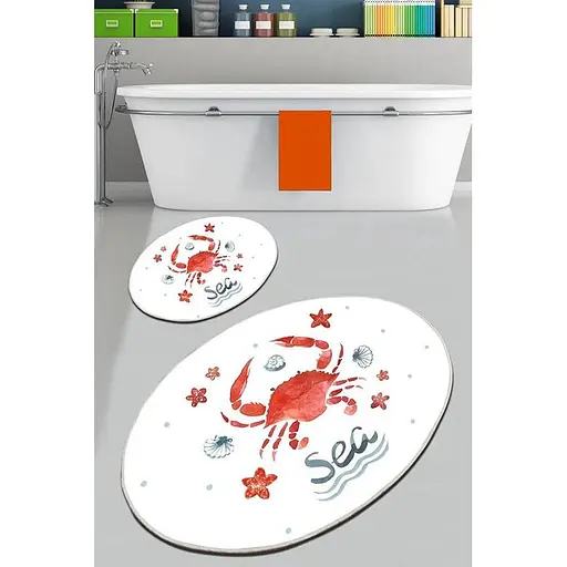 Набір килимків для ванної кімнати Chilai Home Crab 60 x 100 + 50 x 60